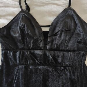 Like NEW - Haute Monde Black Midi Dress-Velvet